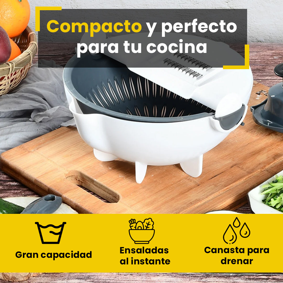 CORTADOR DE VERDURAS MULTIFUNCIONAL 9 en 1